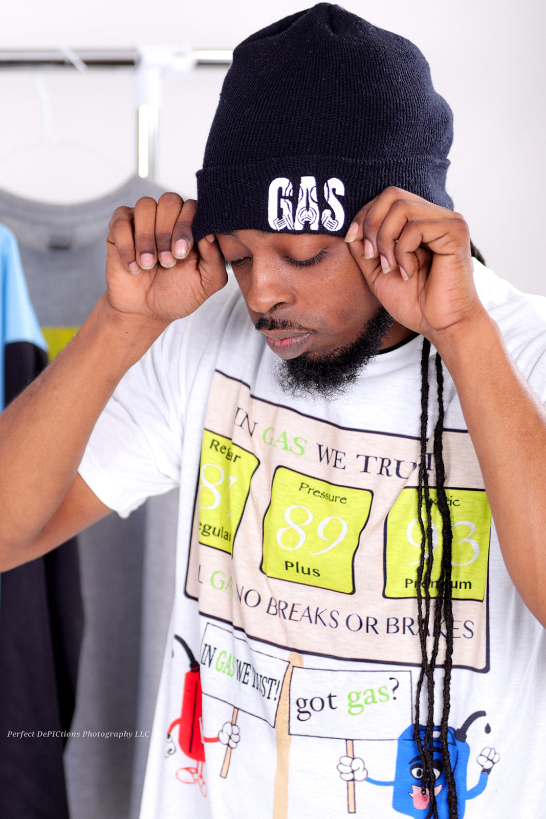 Colored Cuffed Gas Beanie