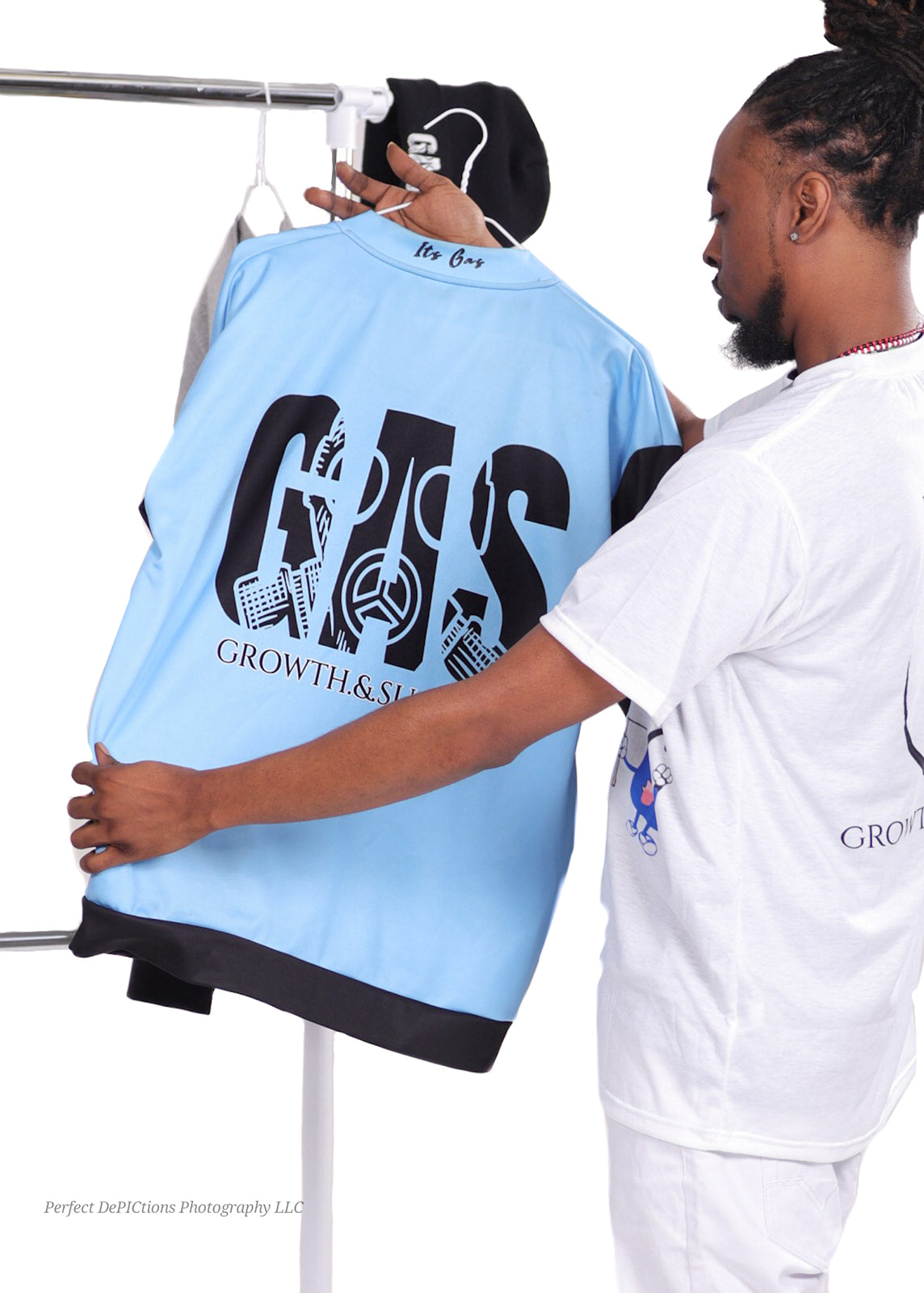 Carolina Blue Gas Brothers Unisex Bomber Jacket