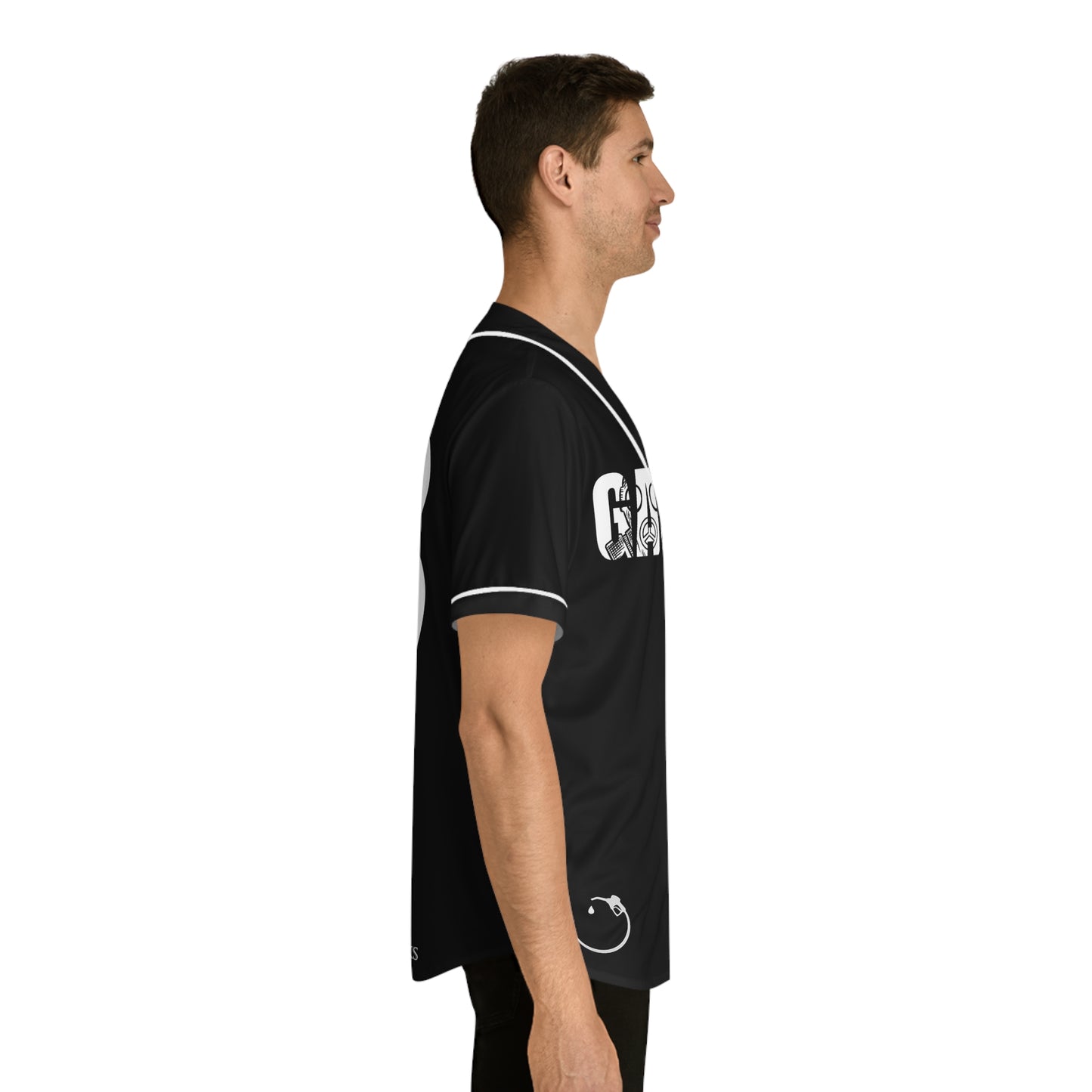 MLB Black Gas Brothers Baseball Jersey