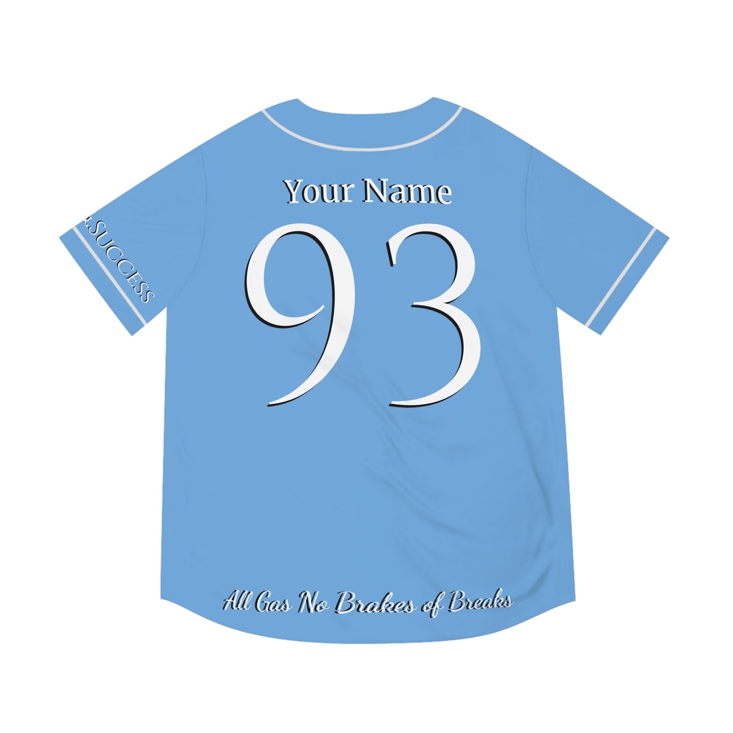 MLB Sky High Carolina Blue Custom Baseball Jersey