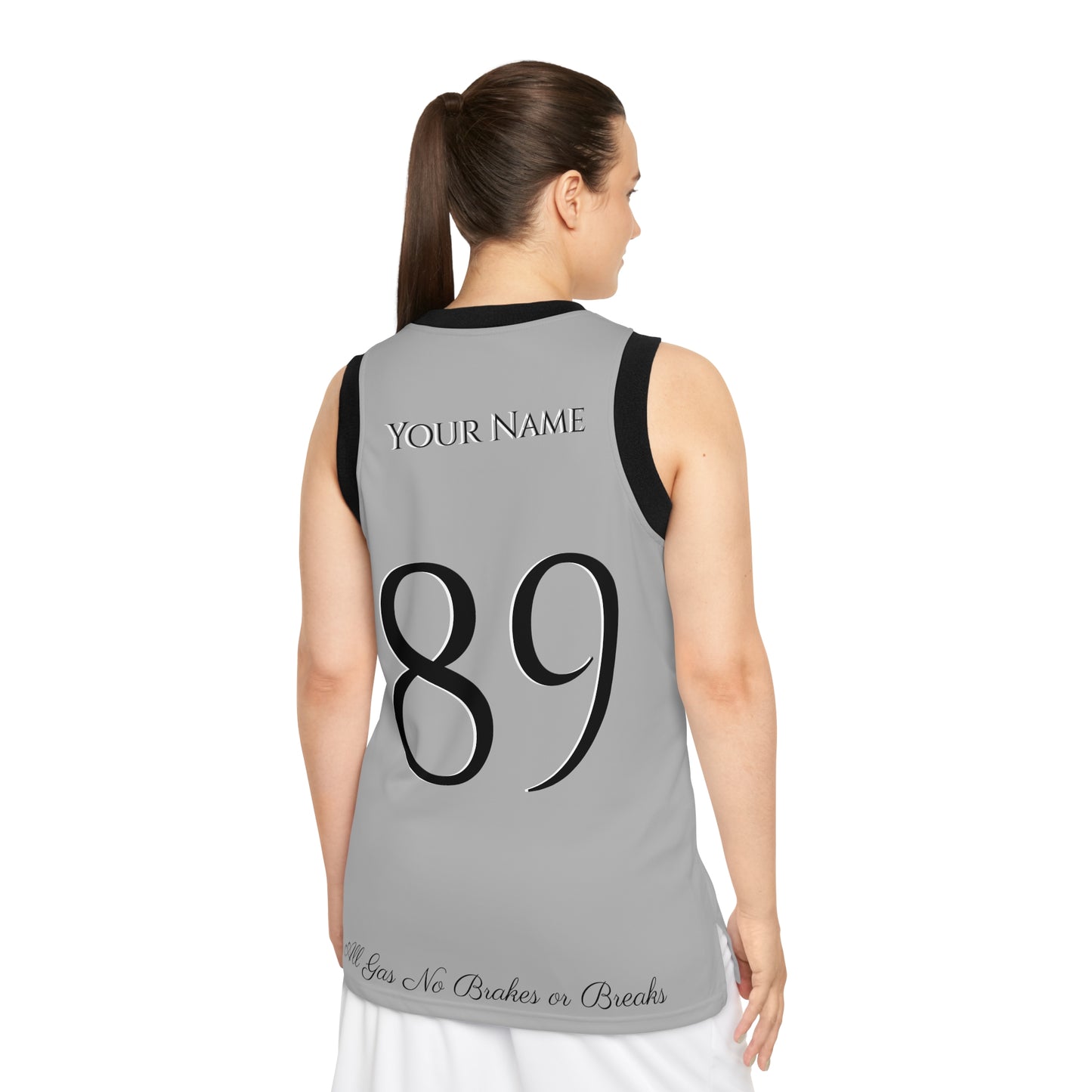 Black and Grey Cloud 9 flavored Gas Bros Unisex Basketball Jersey