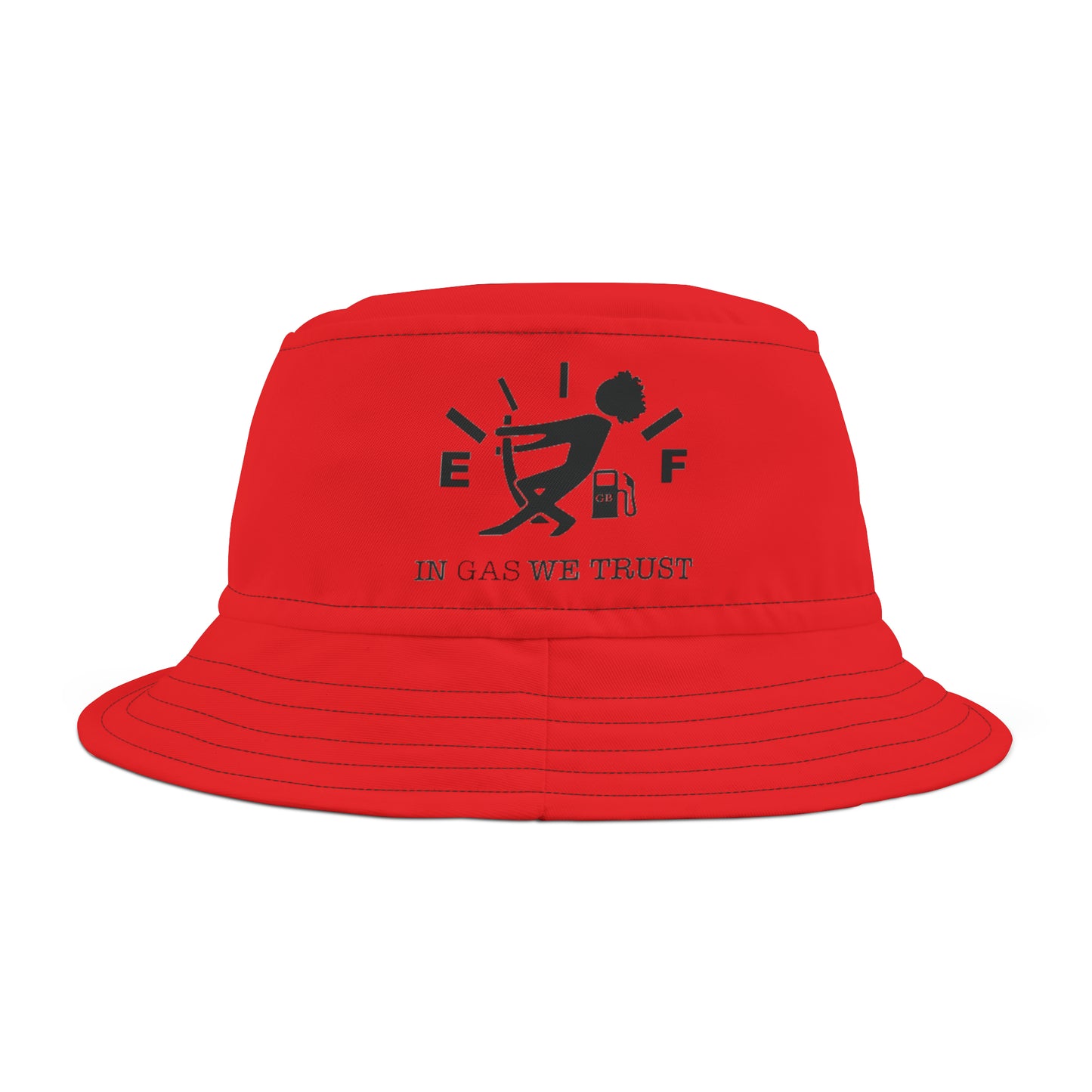 Red Gas Bucket Hat front