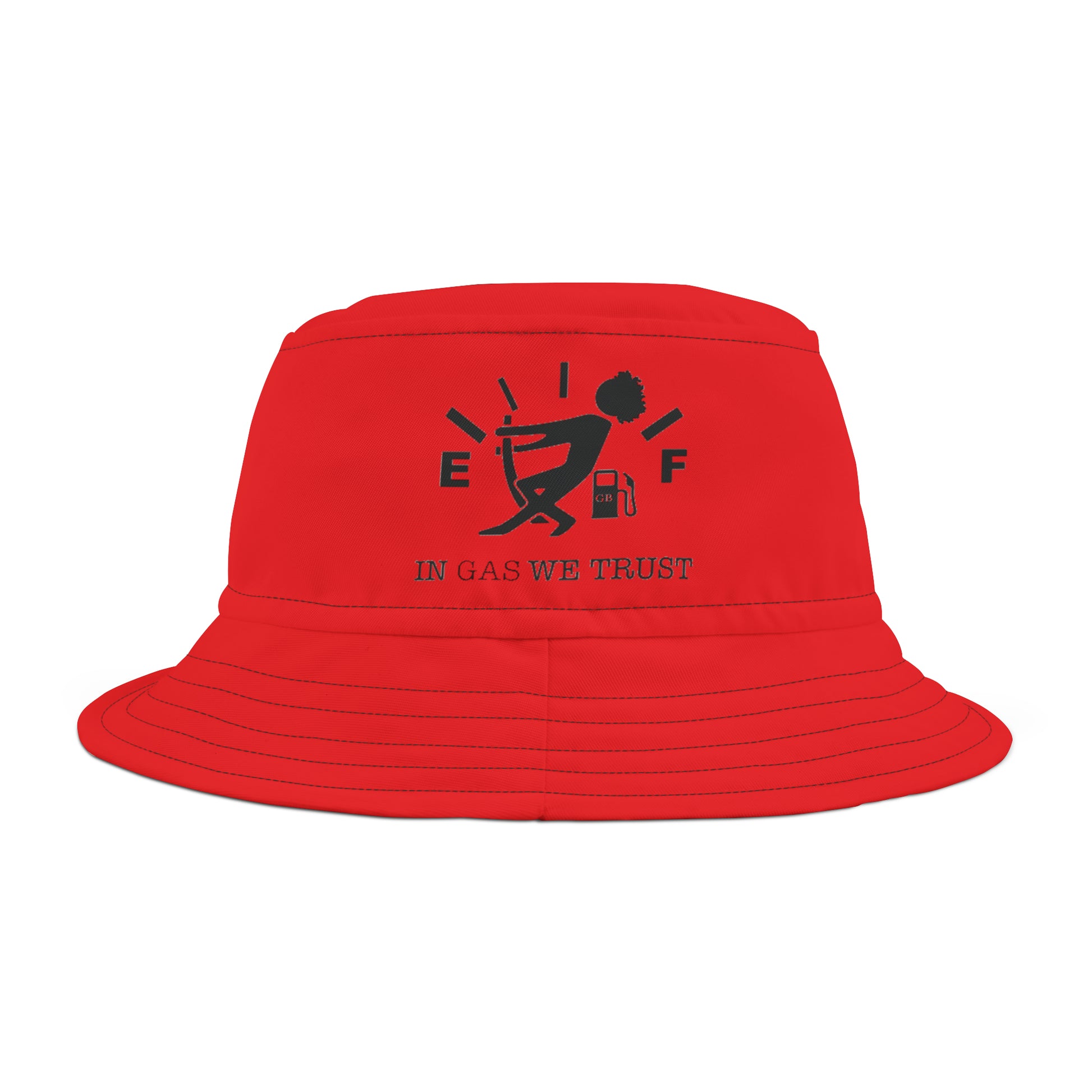 Red Gas Bucket Hat front