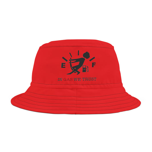 Red Gas Bucket Hat front