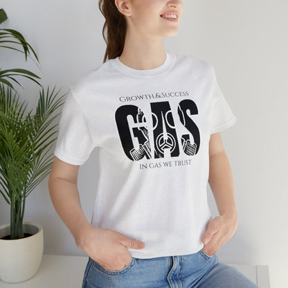 Classic Original Unisex Short Sleeve Gas Tee - Black print