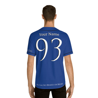 MLB Royal Premium Blue Customizable Baseball Jersey