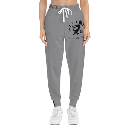 Gas Gauge Athletic Grey Sweat Effect Joggers