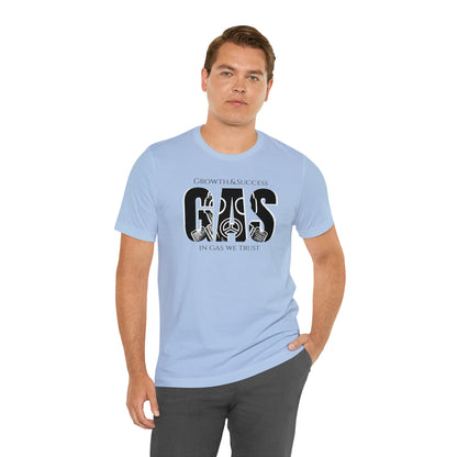 Classic Original Unisex Short Sleeve Gas Tee - Black print