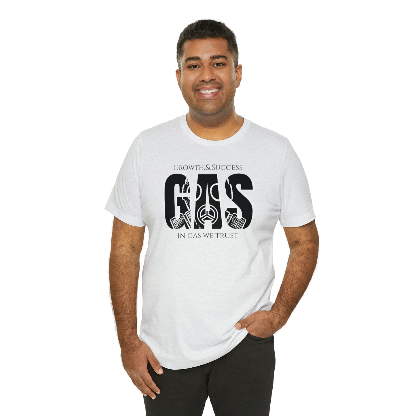 Classic Original Unisex Short Sleeve Gas Tee - Black print