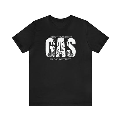 Classic Original Unisex Short Sleeve Gas Tee - White print