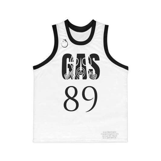 White Widow flavored Gas Bros Unisex Basketball Jersey