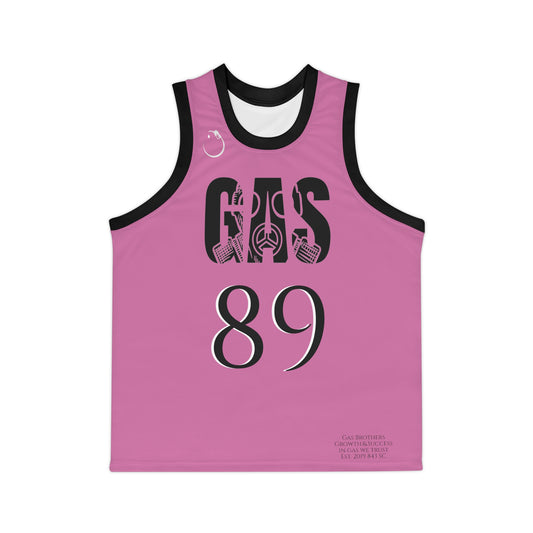 New York Pink flavored Gas Bros Unisex Basketball Jersey