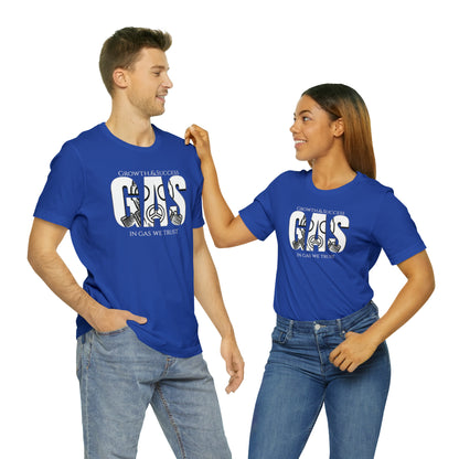 Classic Original Unisex Short Sleeve Gas Tee - White print