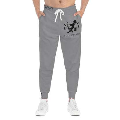 Gas Gauge Athletic Grey Sweat Effect Joggers