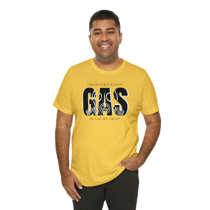 Classic Original Unisex Short Sleeve Gas Tee - Black print