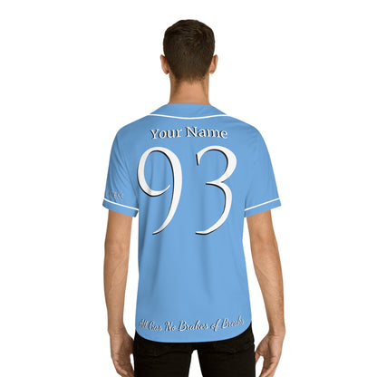 MLB Sky High Carolina Blue Custom Baseball Jersey