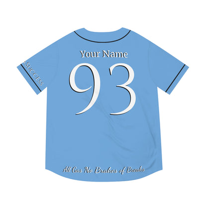 MLB Sky High Carolina Blue Custom Baseball Jersey