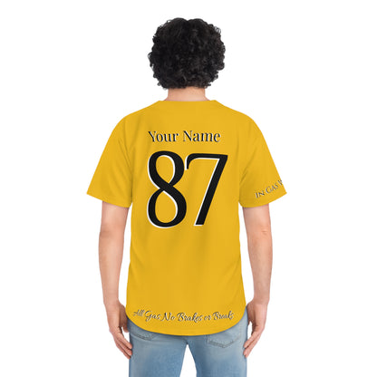 Black and Yellow Pittsburgh Steelers MLB Custom Baseball Jersey