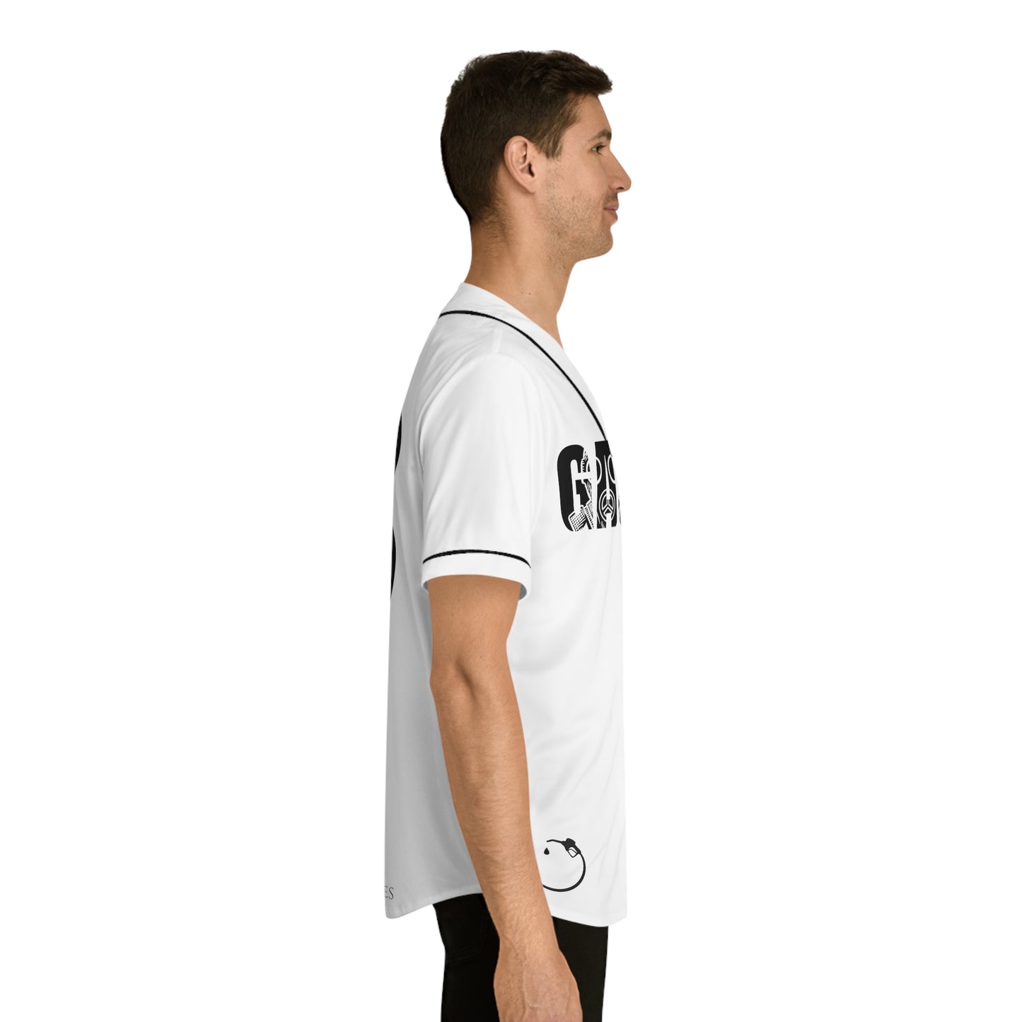 MLB White Gas Brothers Baseball Jersey