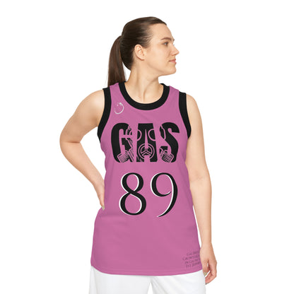 New York Pink flavored Gas Bros Unisex Basketball Jersey