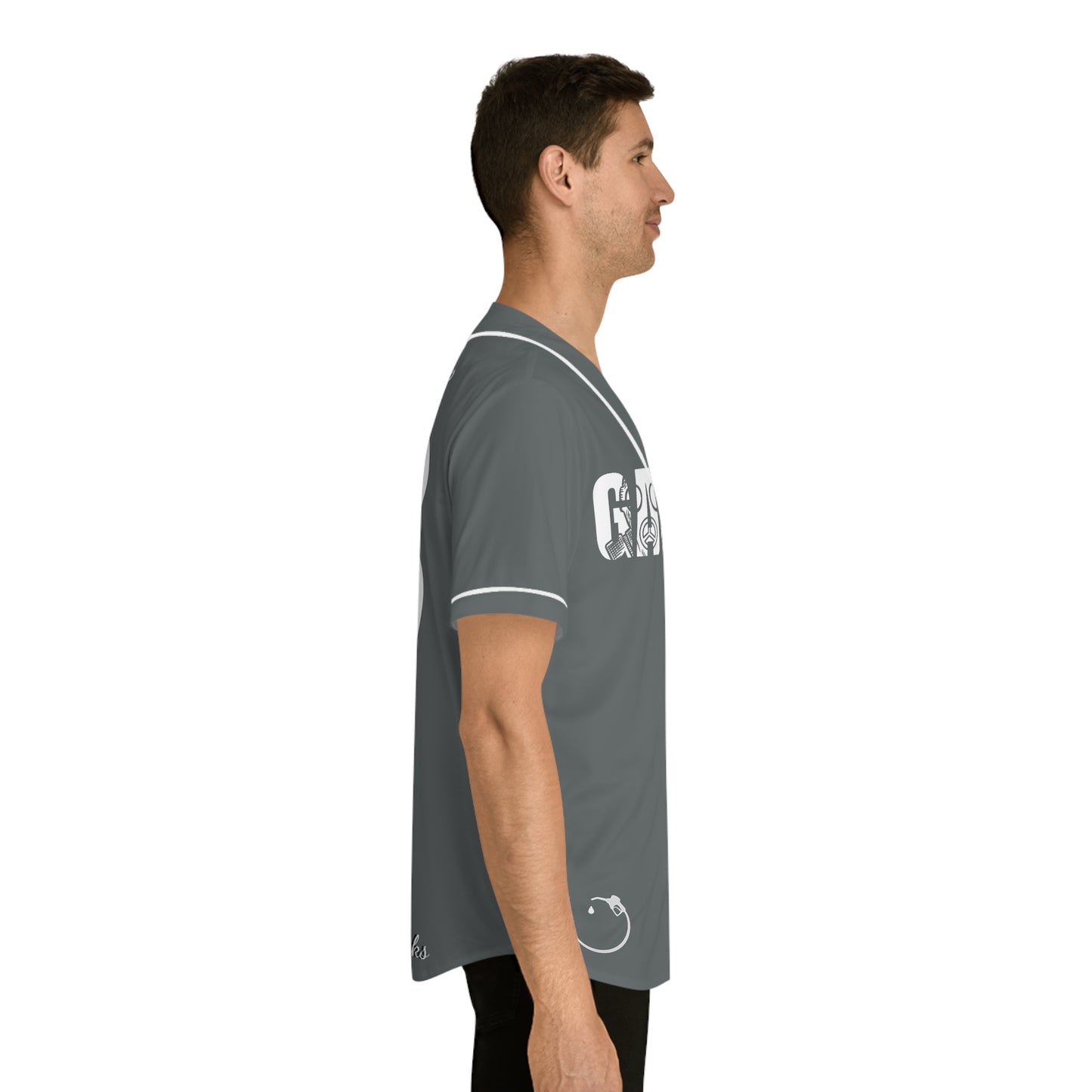 MLB Dark Cloud 9 Grey Customizable Baseball Jersey