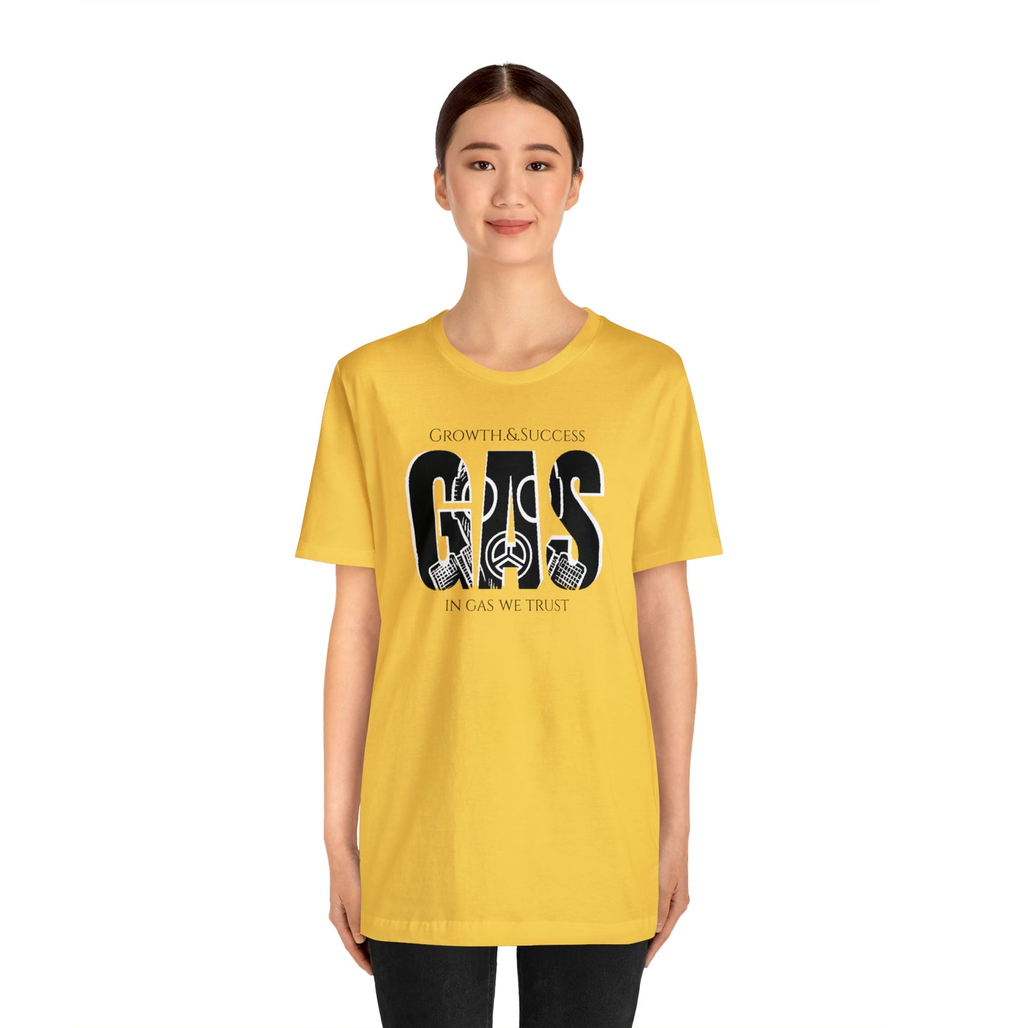 Classic Original Unisex Short Sleeve Gas Tee - Black print