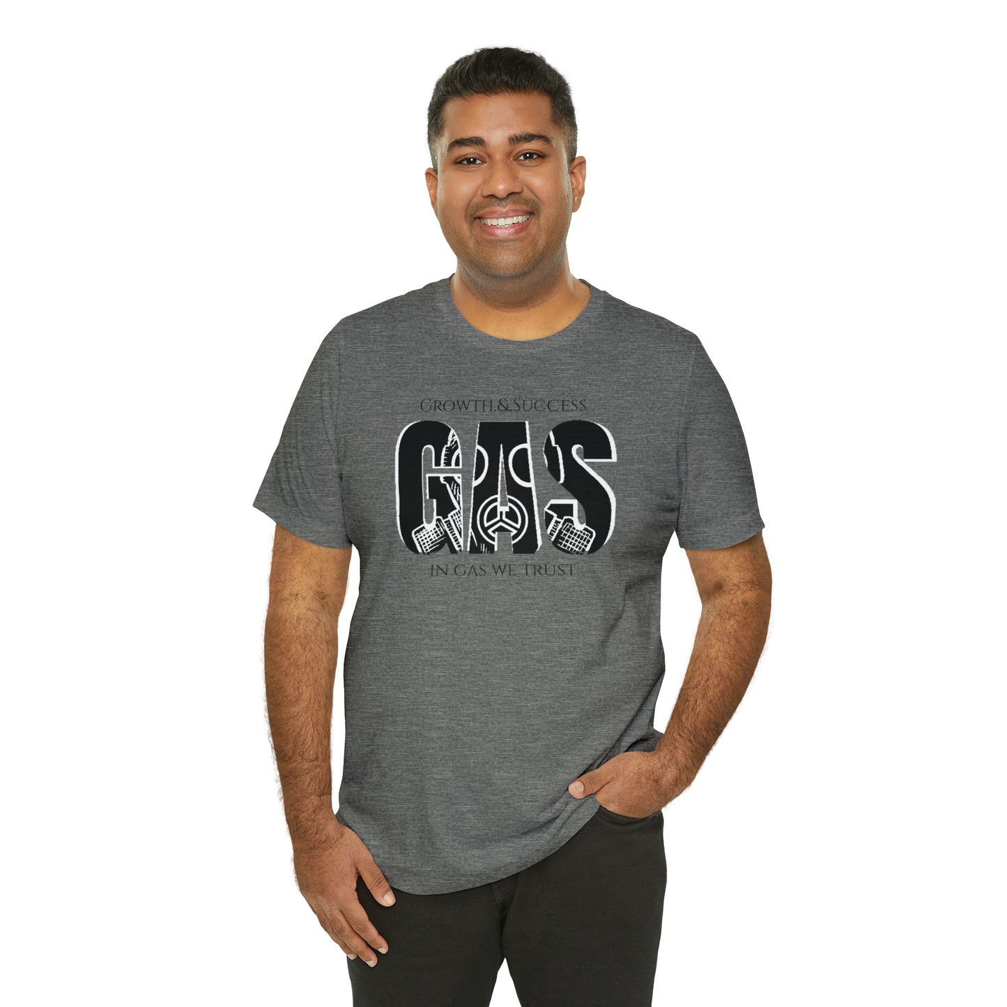 Classic Original Unisex Short Sleeve Gas Tee - Black print