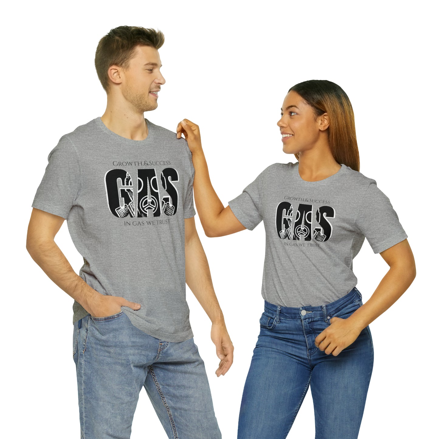 Classic Original Unisex Short Sleeve Gas Tee - Black print