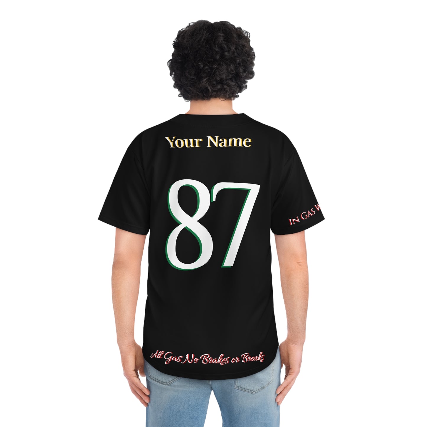 Melanated Flag Colors MLB Customizable Baseball Jersey