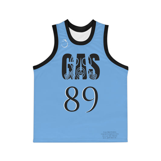 Baby Sky Blue flavored Gas Bros Unisex Basketball Jersey