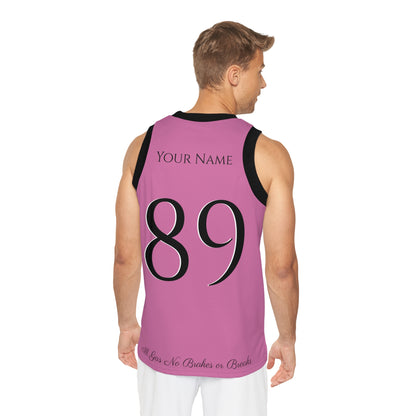 New York Pink flavored Gas Bros Unisex Basketball Jersey