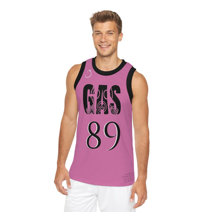 New York Pink flavored Gas Bros Unisex Basketball Jersey