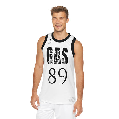 White Widow flavored Gas Bros Unisex Basketball Jersey