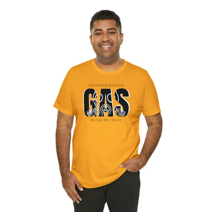 Classic Original Unisex Short Sleeve Gas Tee - Black print