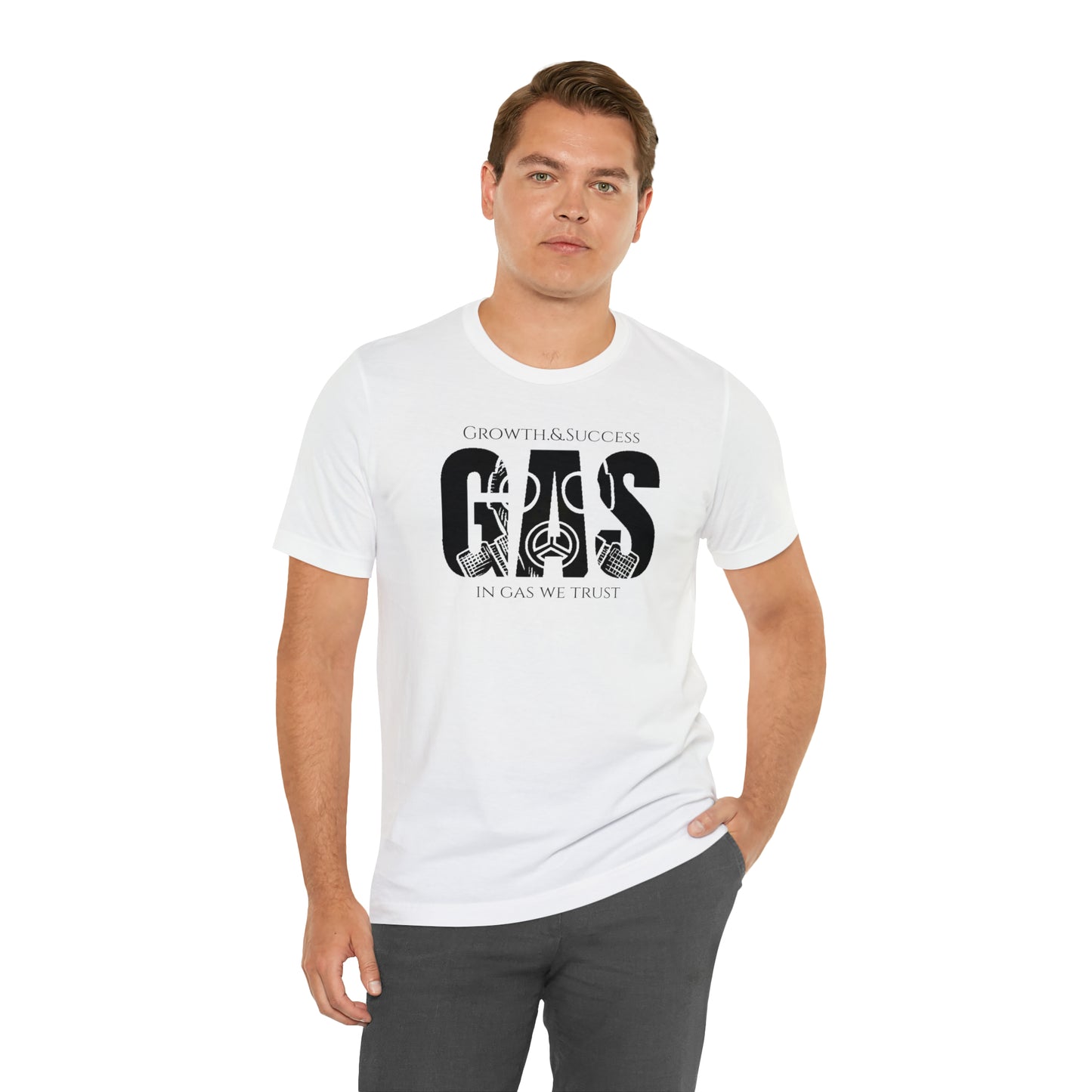 Classic Original Unisex Short Sleeve Gas Tee - Black print