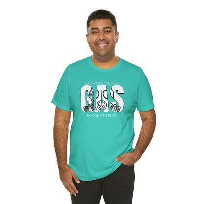 Classic Original Unisex Short Sleeve Gas Tee - White print