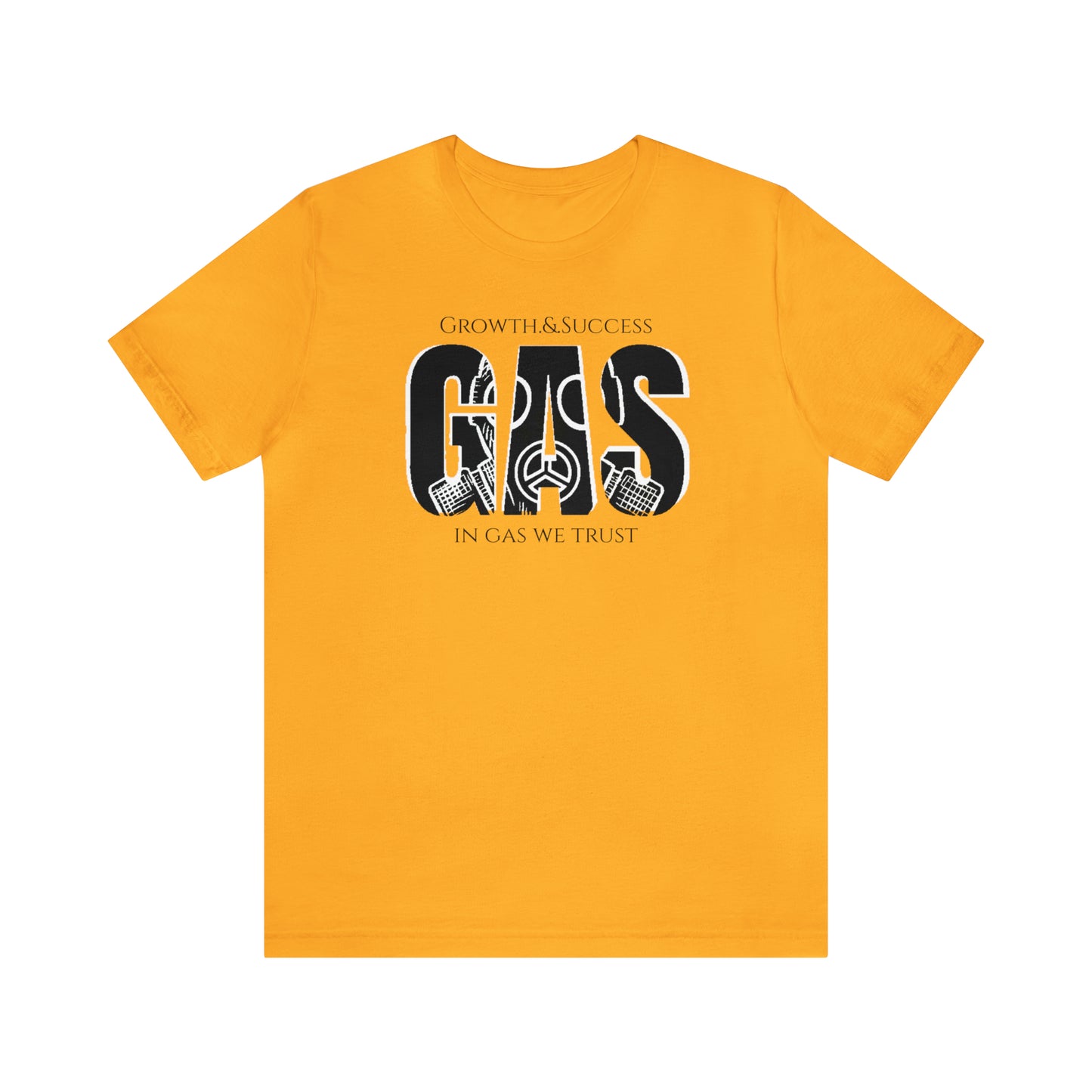 Classic Original Unisex Short Sleeve Gas Tee - Black print