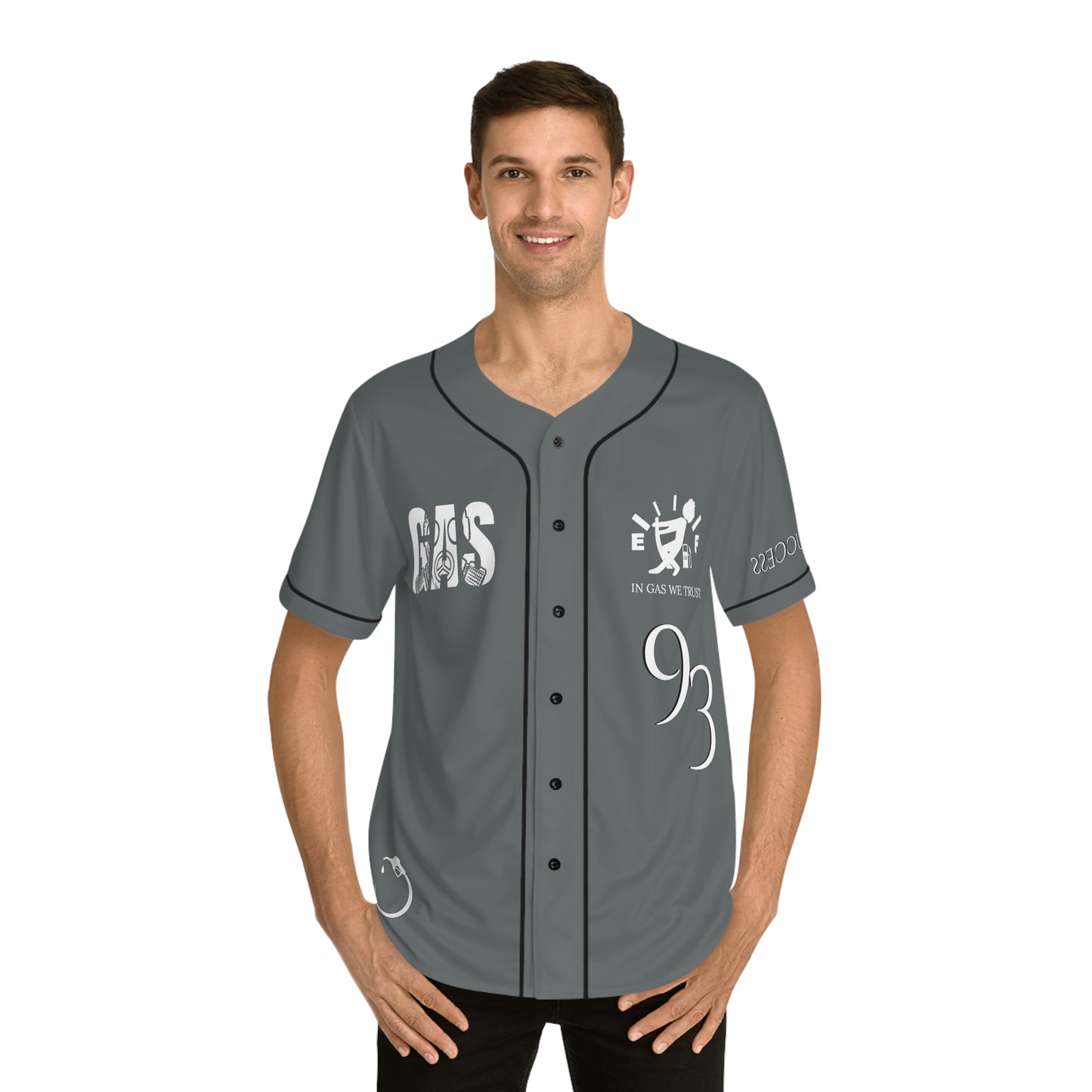 MLB Dark Cloud 9 Grey Customizable Baseball Jersey