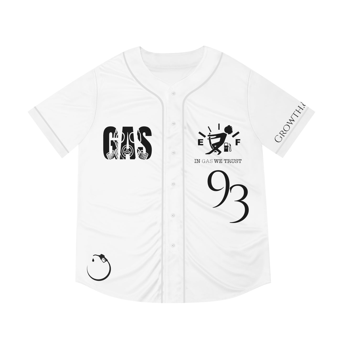 MLB White Gas Brothers Baseball Jersey