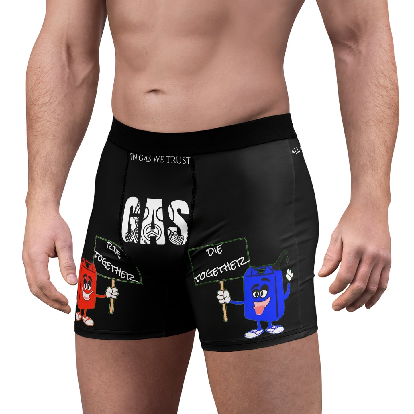 Men's Ride or Die Black Boxer Briefs