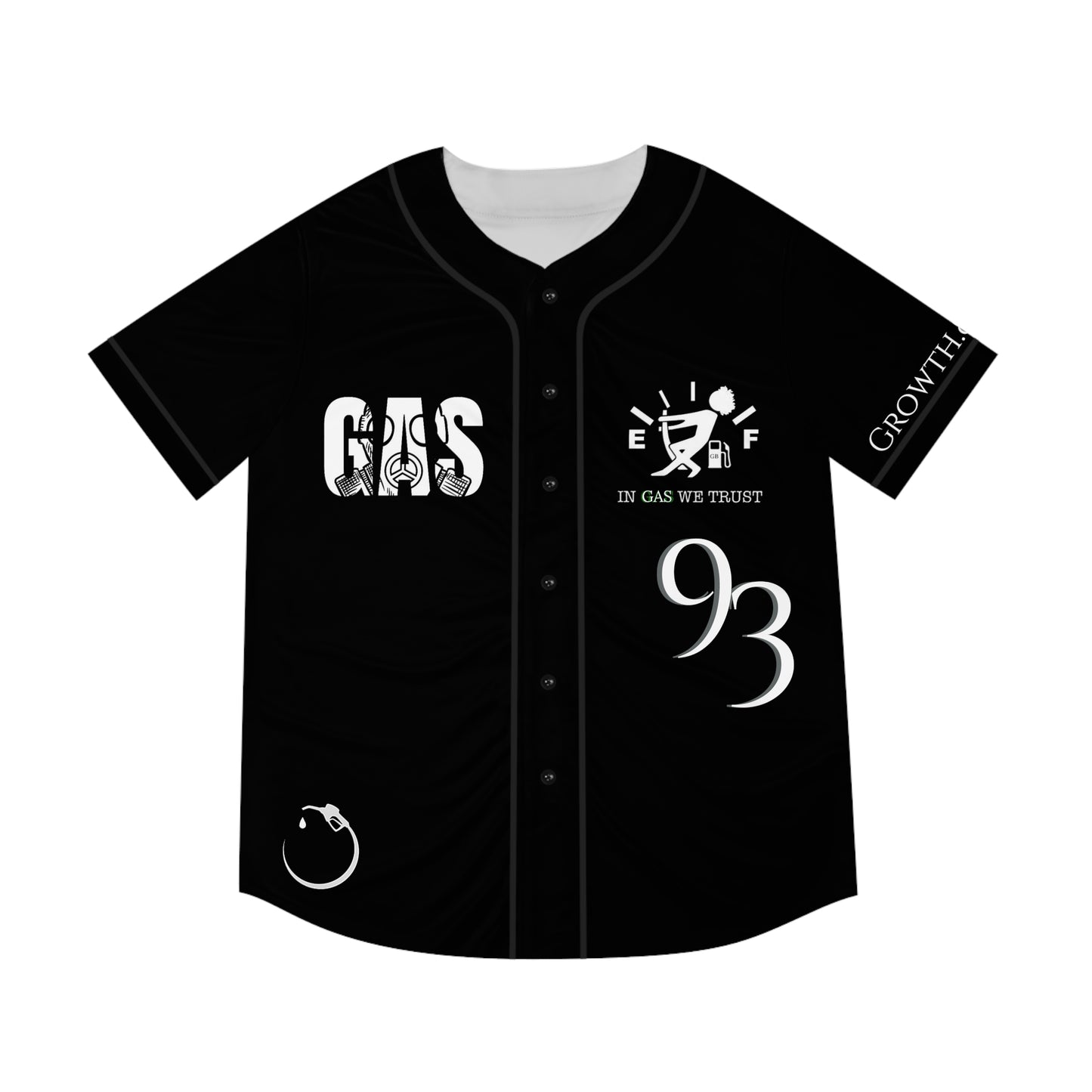 MLB Black Gas Brothers Baseball Jersey