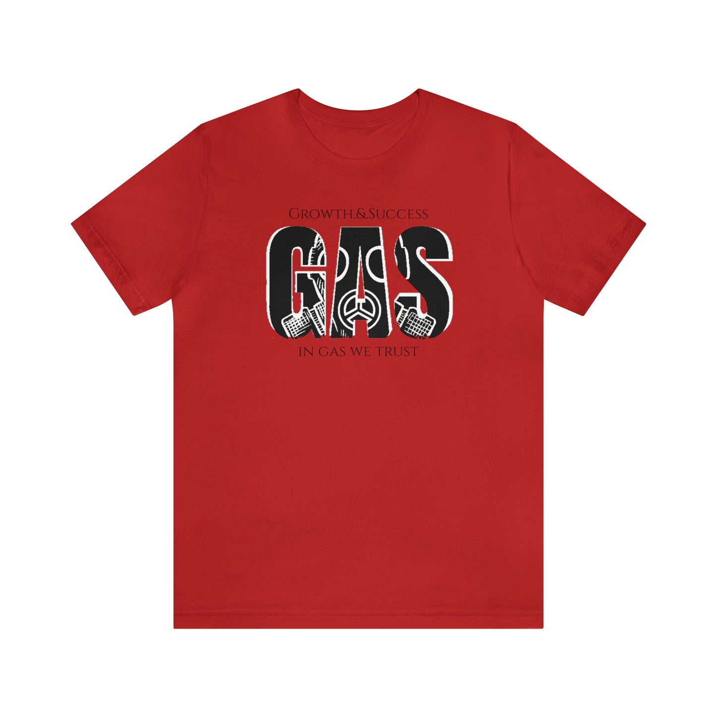 Classic Original Unisex Short Sleeve Gas Tee - Black print