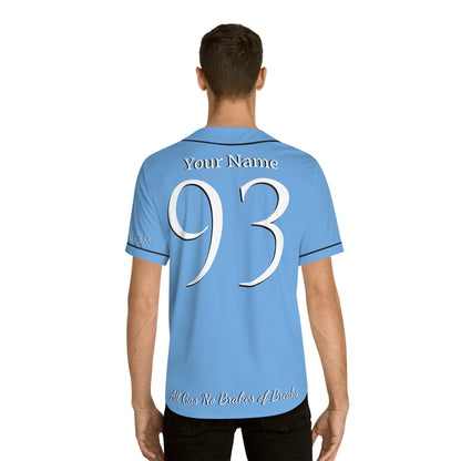 MLB Sky High Carolina Blue Custom Baseball Jersey