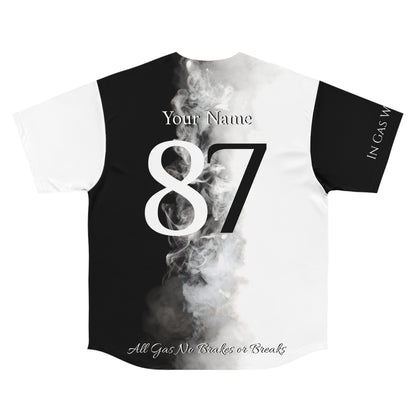 Smokey Unleaded Jet Fuel MLB Custom Baseball Jersey