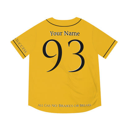 MLB Bumble Bee Yellow Custom Baseball Jersey