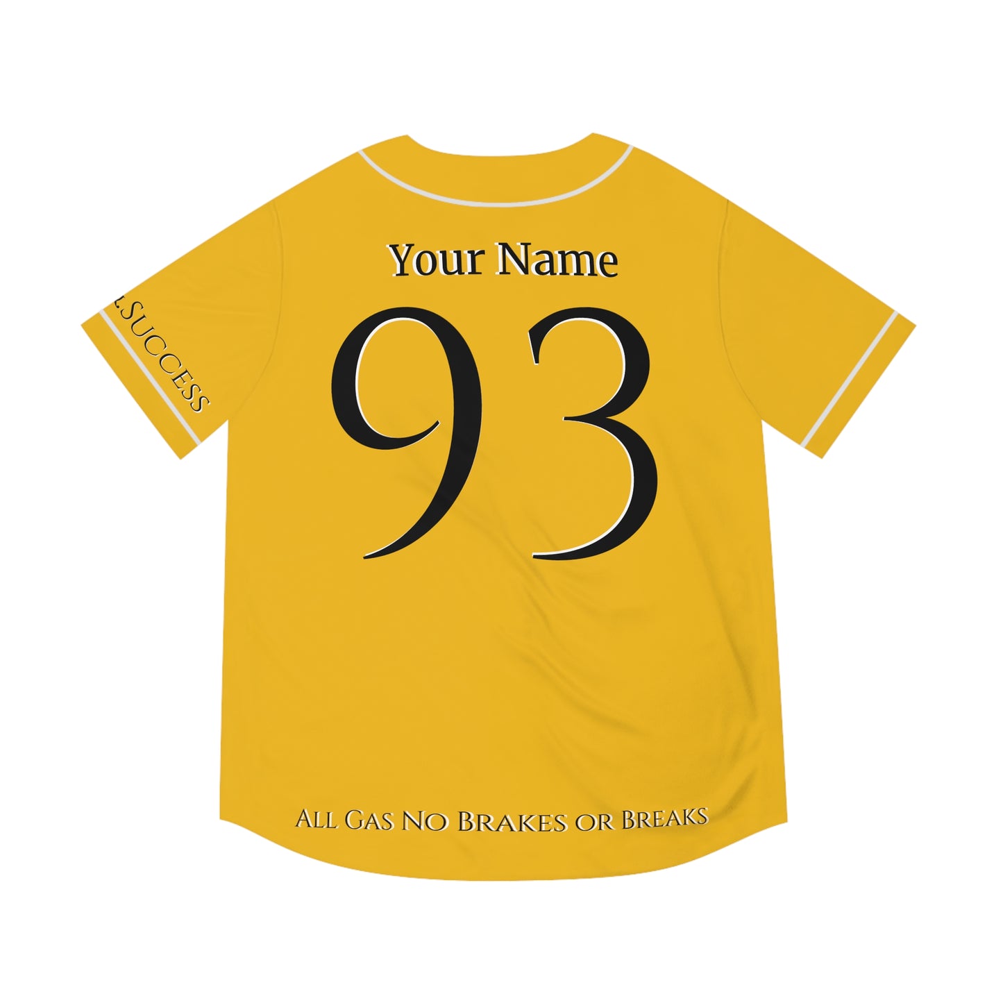 MLB Bumble Bee Yellow Custom Baseball Jersey