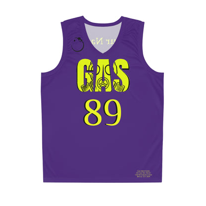 LA Lakers colors Gas Bros NBA Custom Jersey Uniform