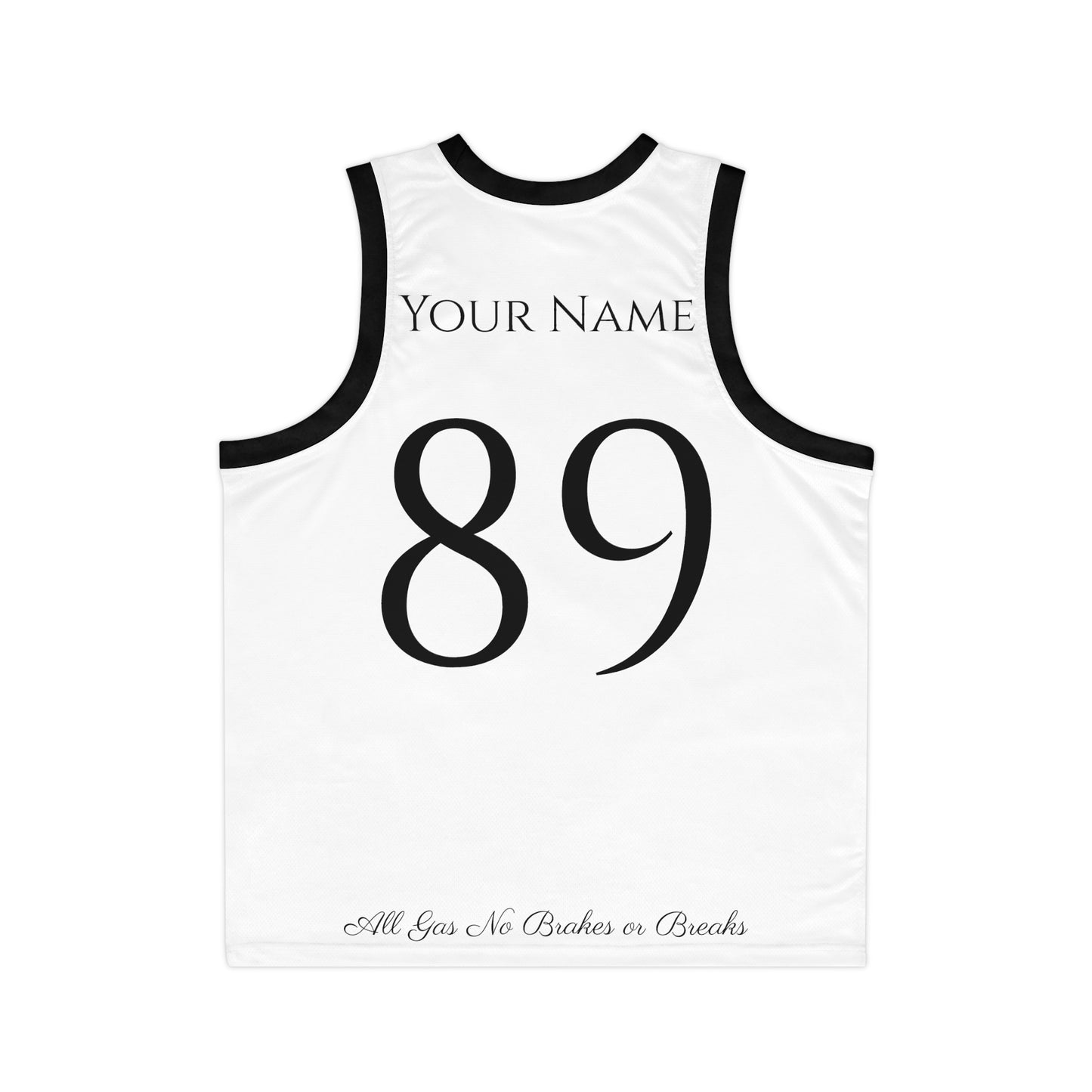 White Widow flavored Gas Bros Unisex Basketball Jersey