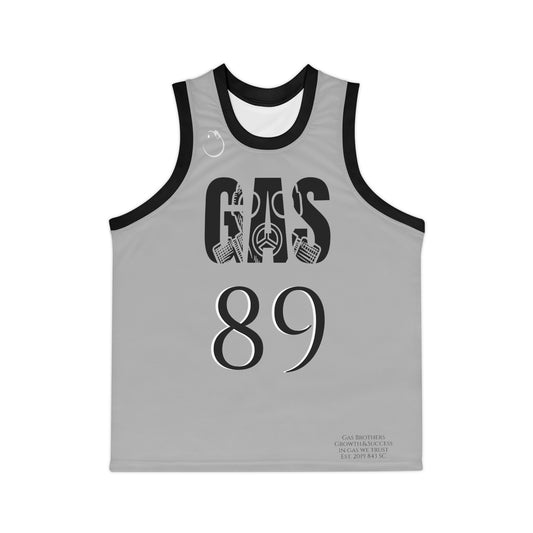 Black and Grey Cloud 9 flavored Gas Bros Unisex Basketball Jersey