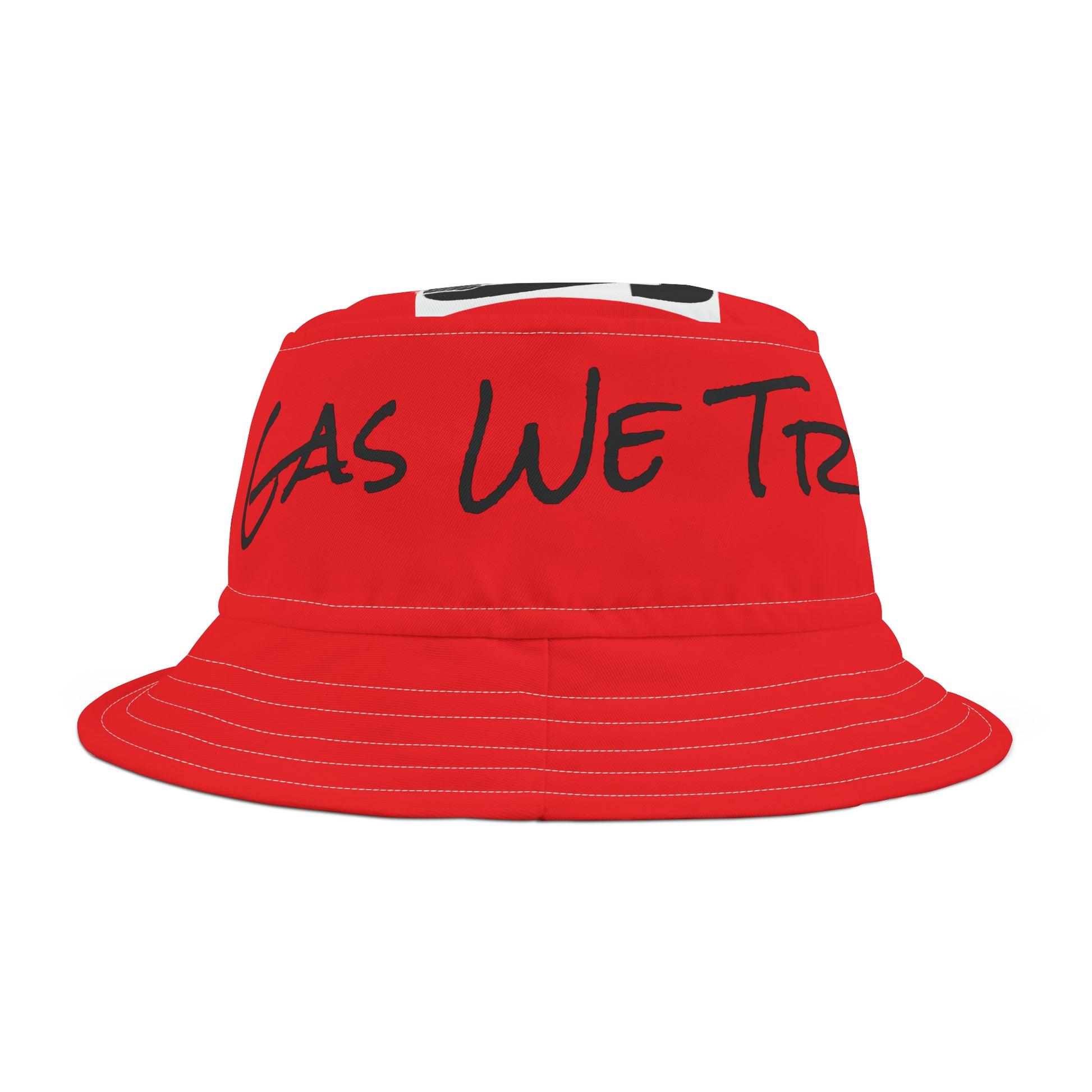 Red Gas Bucket Hat back